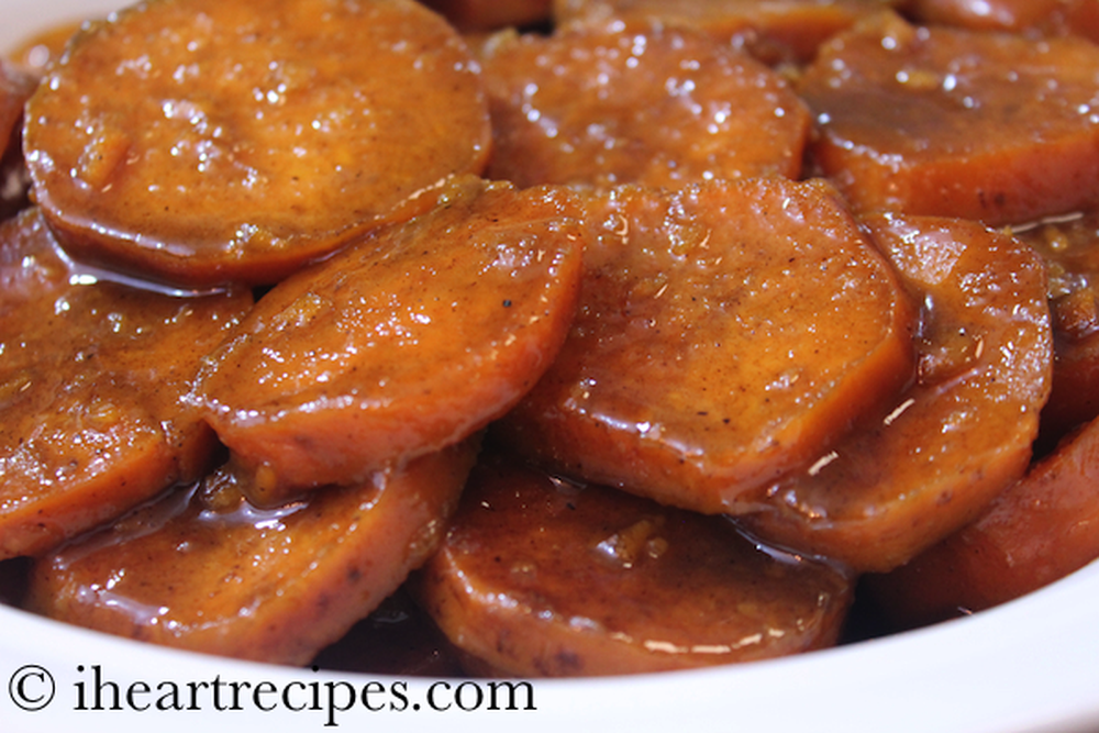 Baked candied yams thanksgiving food