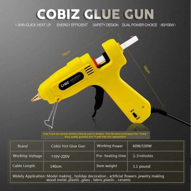 Cobiz full size hot glue gun