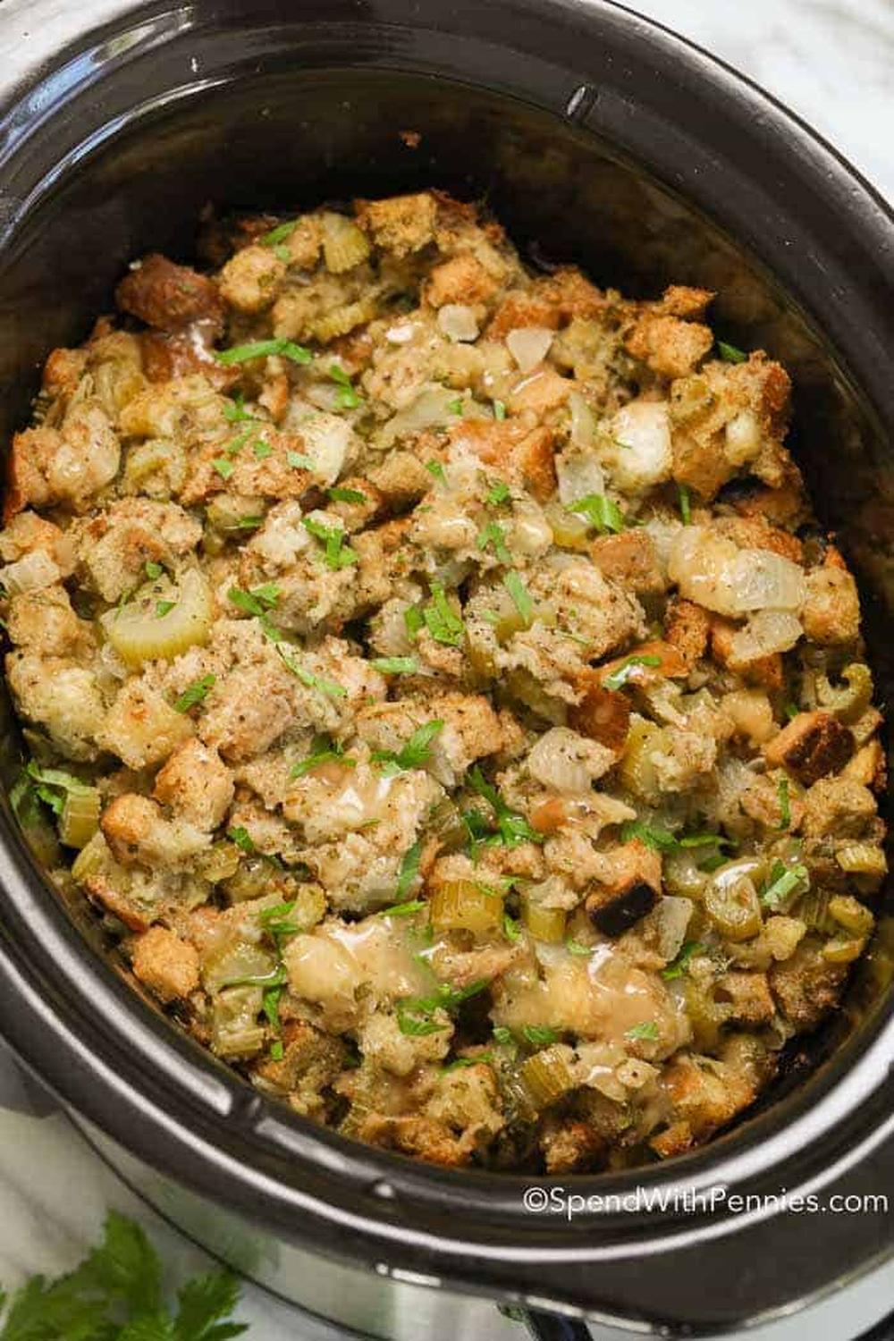 Crockpot stuffing slow cooker thanksgiving recipes