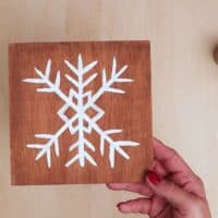 Diy snowflake art christmas decoration