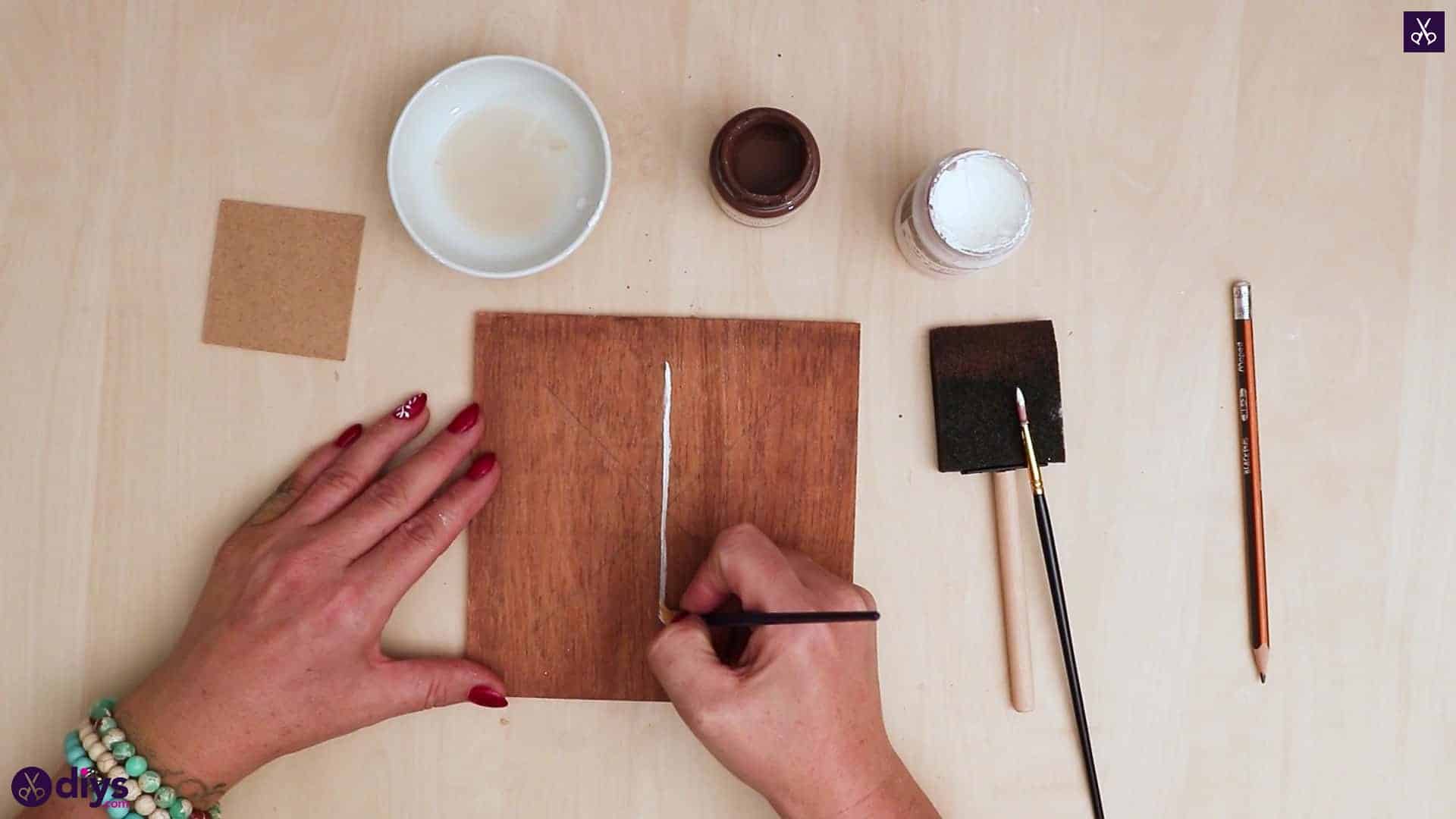 Diy snowflake art christmas decoration step 5