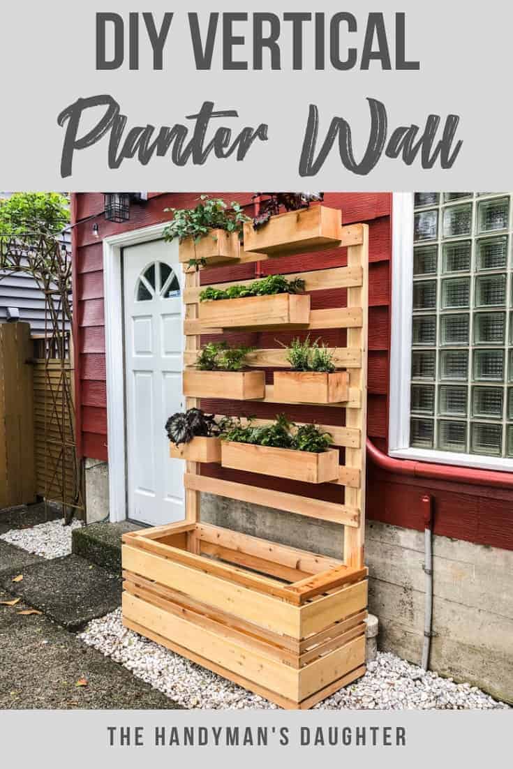 Diy vertical wall planter
