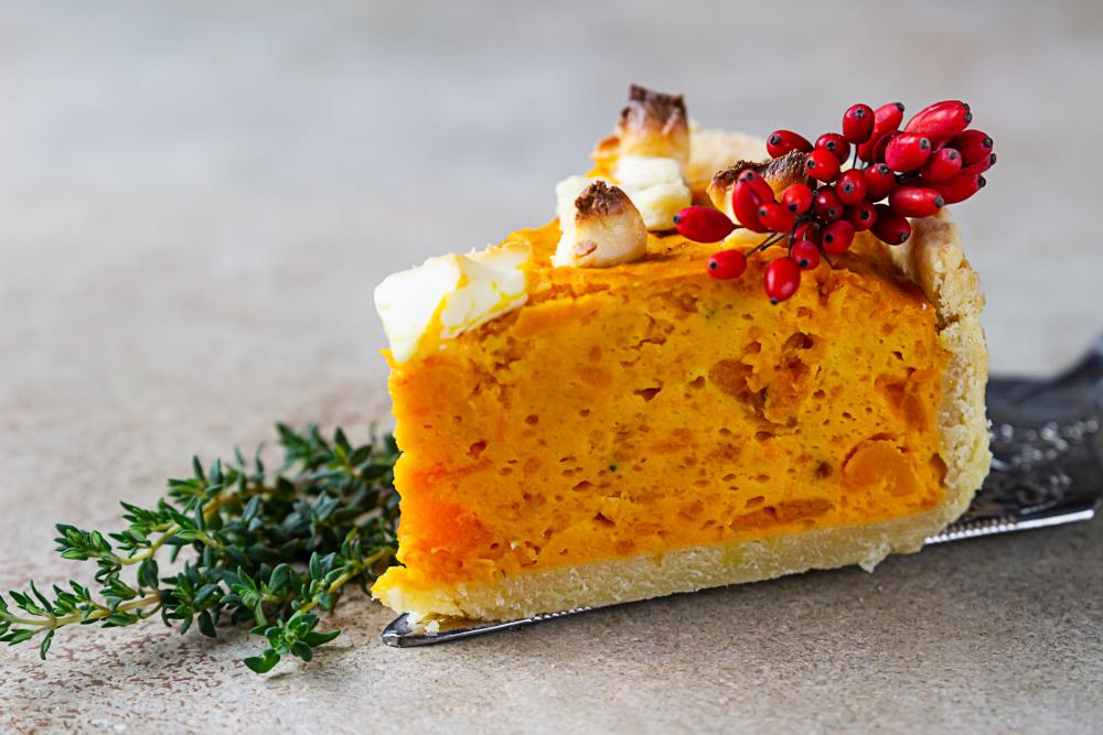 Feta and thyme savory pie thanksgiving dessert recipe