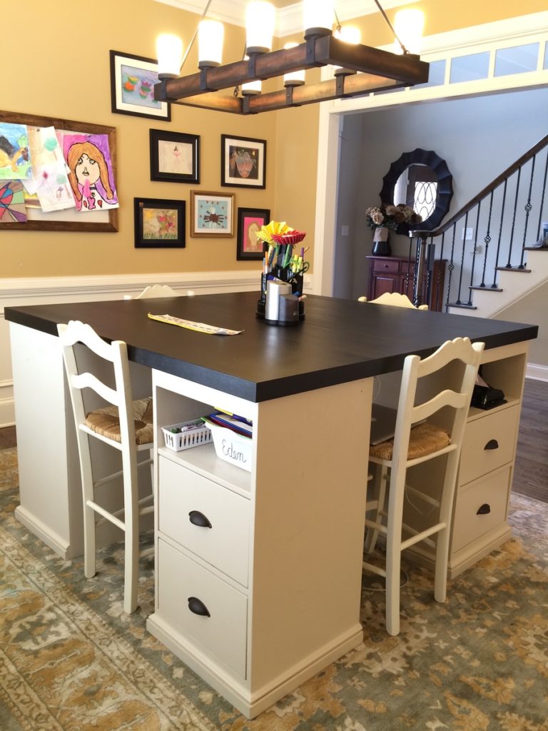 DIY Crafting Table and Storage Solutions