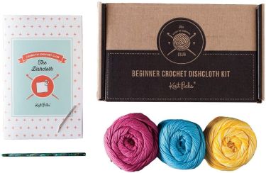 Learn to crochet kit dishcloth (bloom)