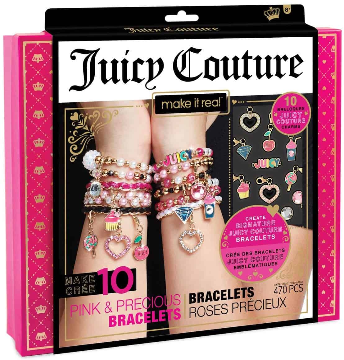 Make it real juicy couture pink and precious bracelets