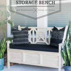 Outdoor storage bench