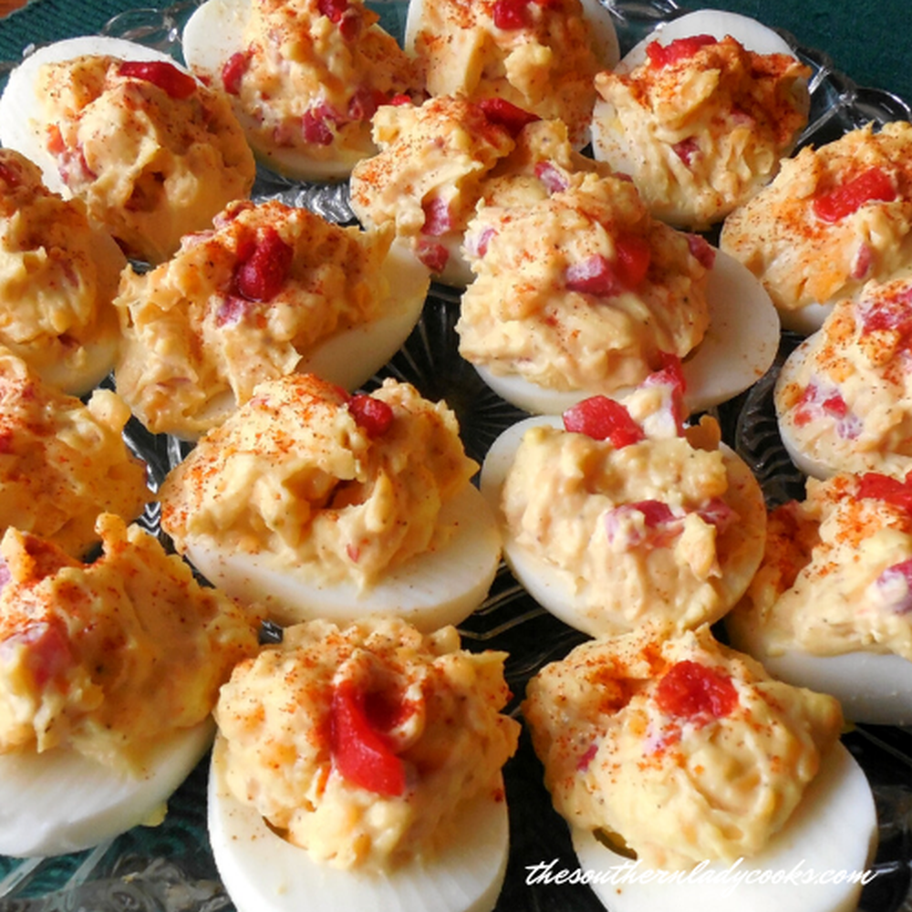 Pimento cheese deviled eggs southern thanksgiving side dishes