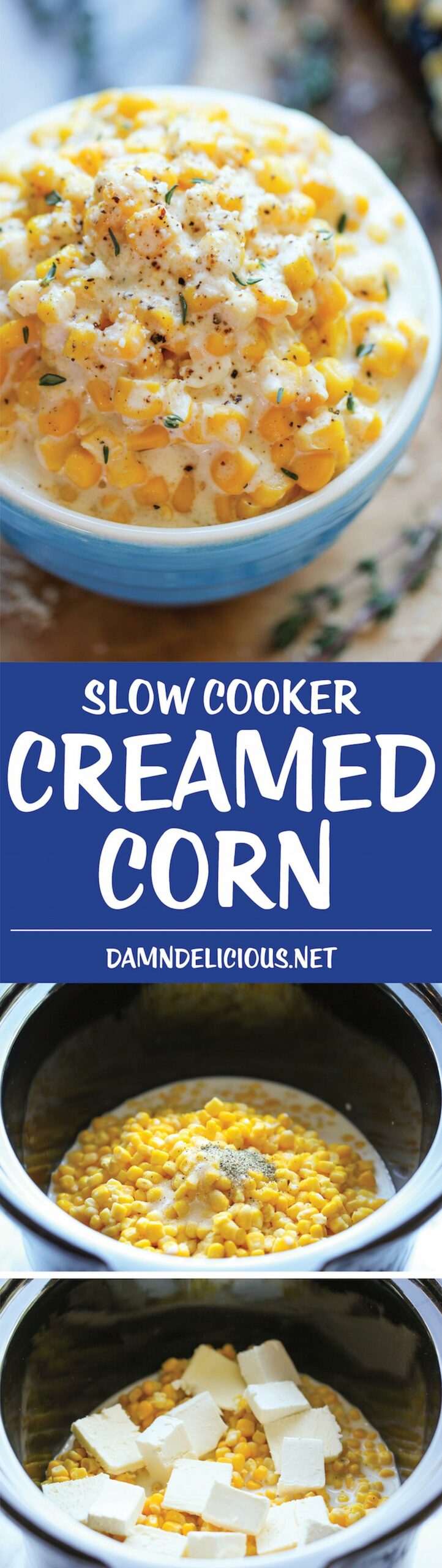 Slow cooker creamed corn easy thanksgiving recipes