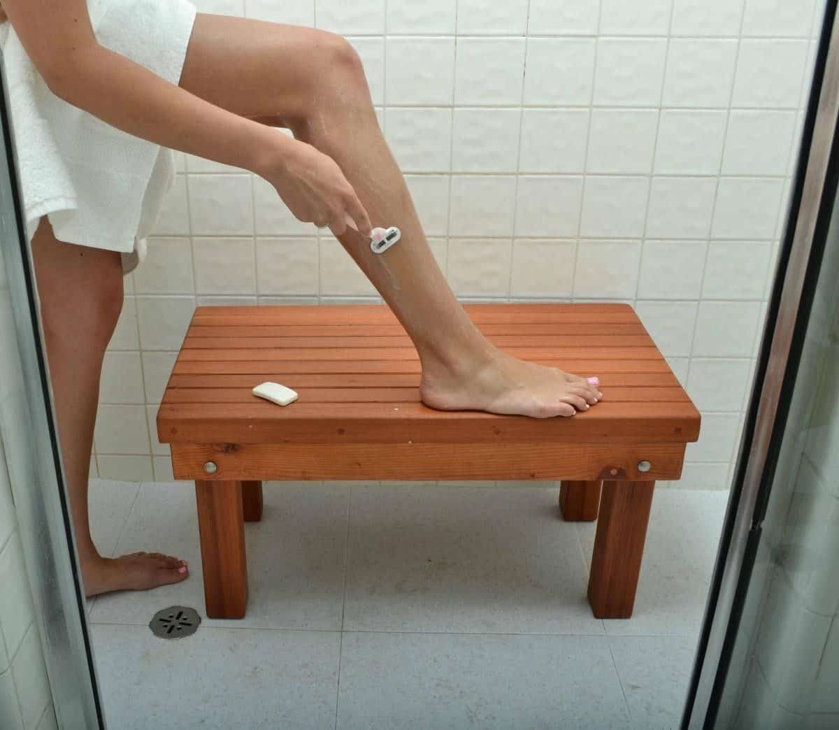 DIY Shower and Bathroom Benches