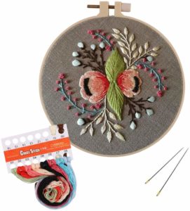 Unime Full Range of Embroidery Starter Kit with Pattern