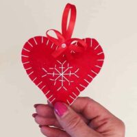 Cropped snowflake embroidered heart ornament jpg