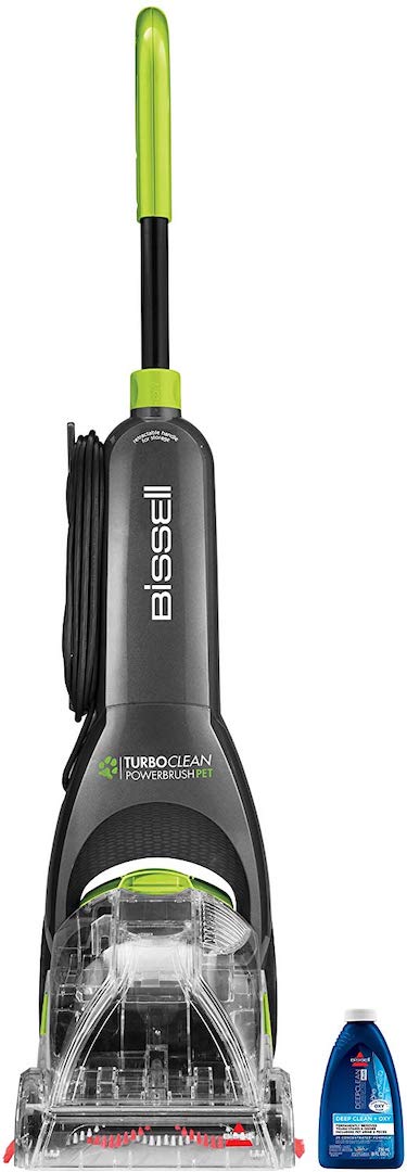 Bissell turboclean powerbrush pet upright carpet cleaner machine and carpet shampooer