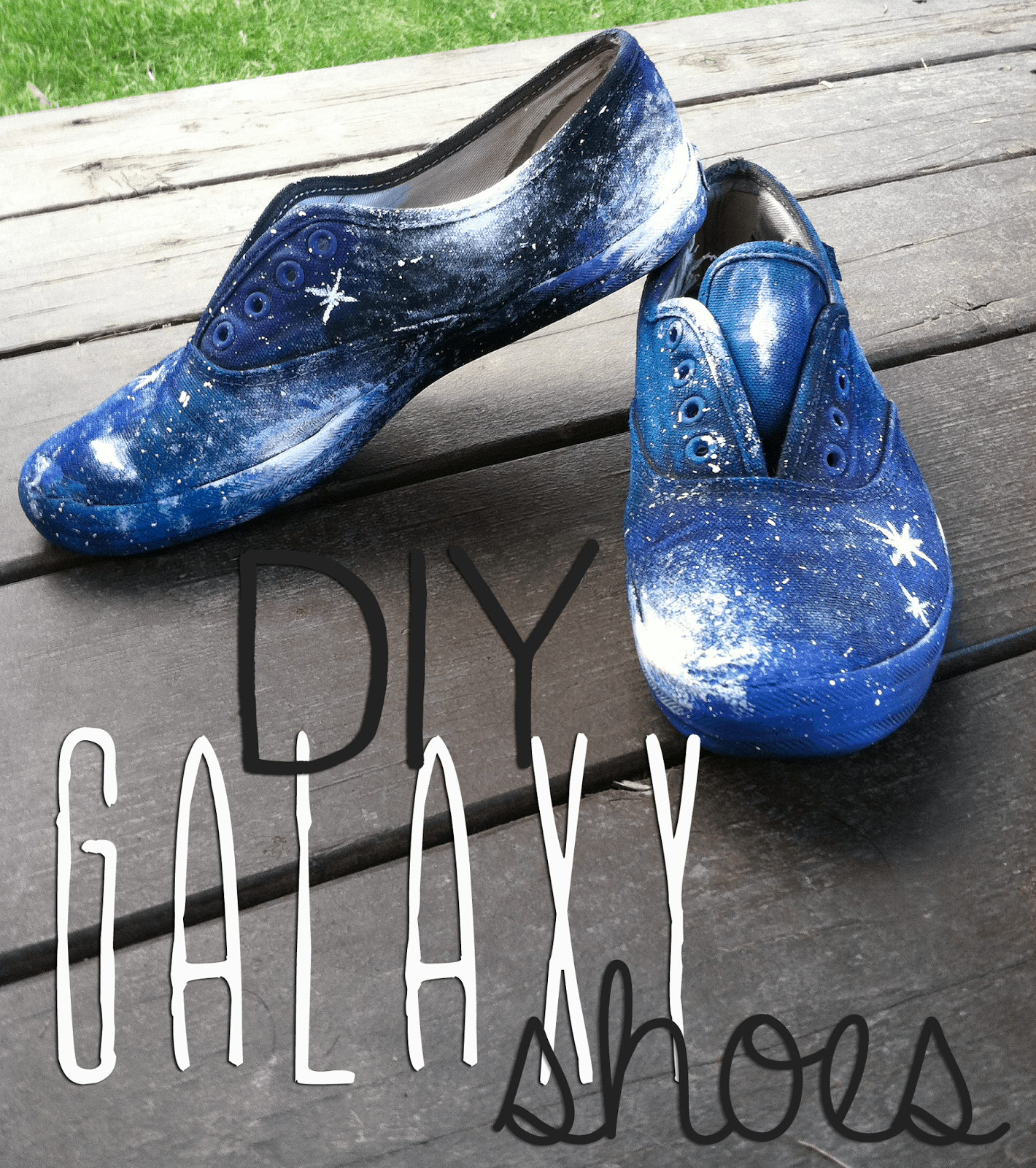 Diy galaxy shoes