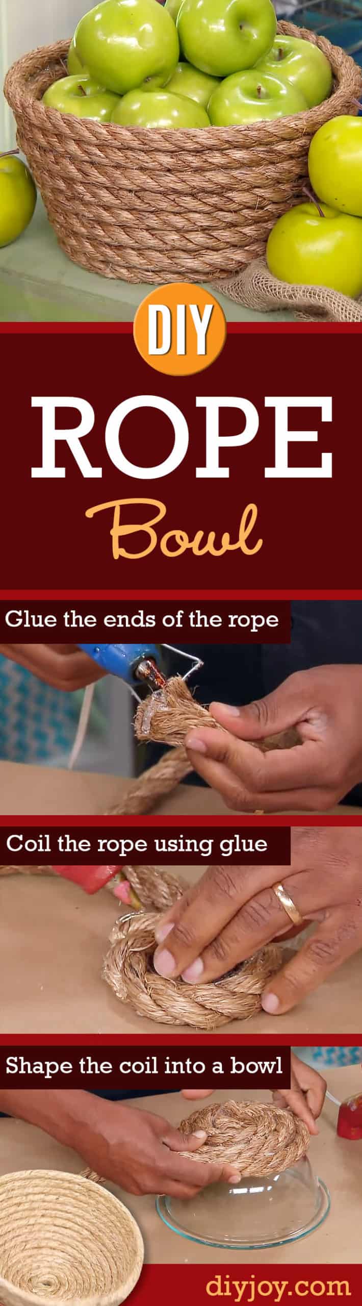 Diy rope bowls