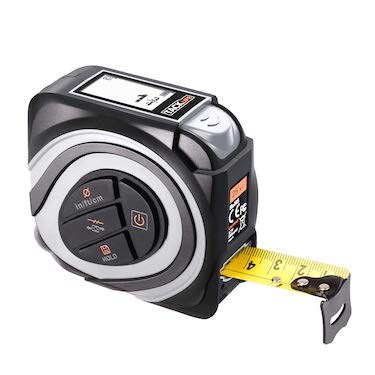 Digital tape measure 16ft m:in:ft rechargeable with large backlit lcd