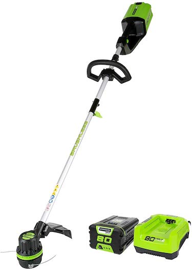 Greenworks st80l210 80v string trimmer, 2 0ah battery & charger included