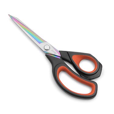 Multi purpose titanium coating forged stainless steel sewing scissors