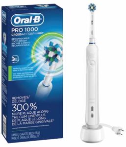 Oral-B White Pro 1000 Power Rechargeable Electric ToothbrushE