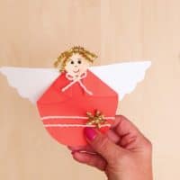 Paper angel kids craft