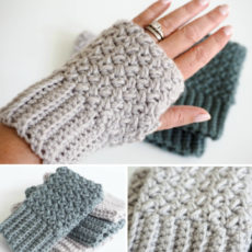Quick and easy elizabeth stitch fingerless gloves