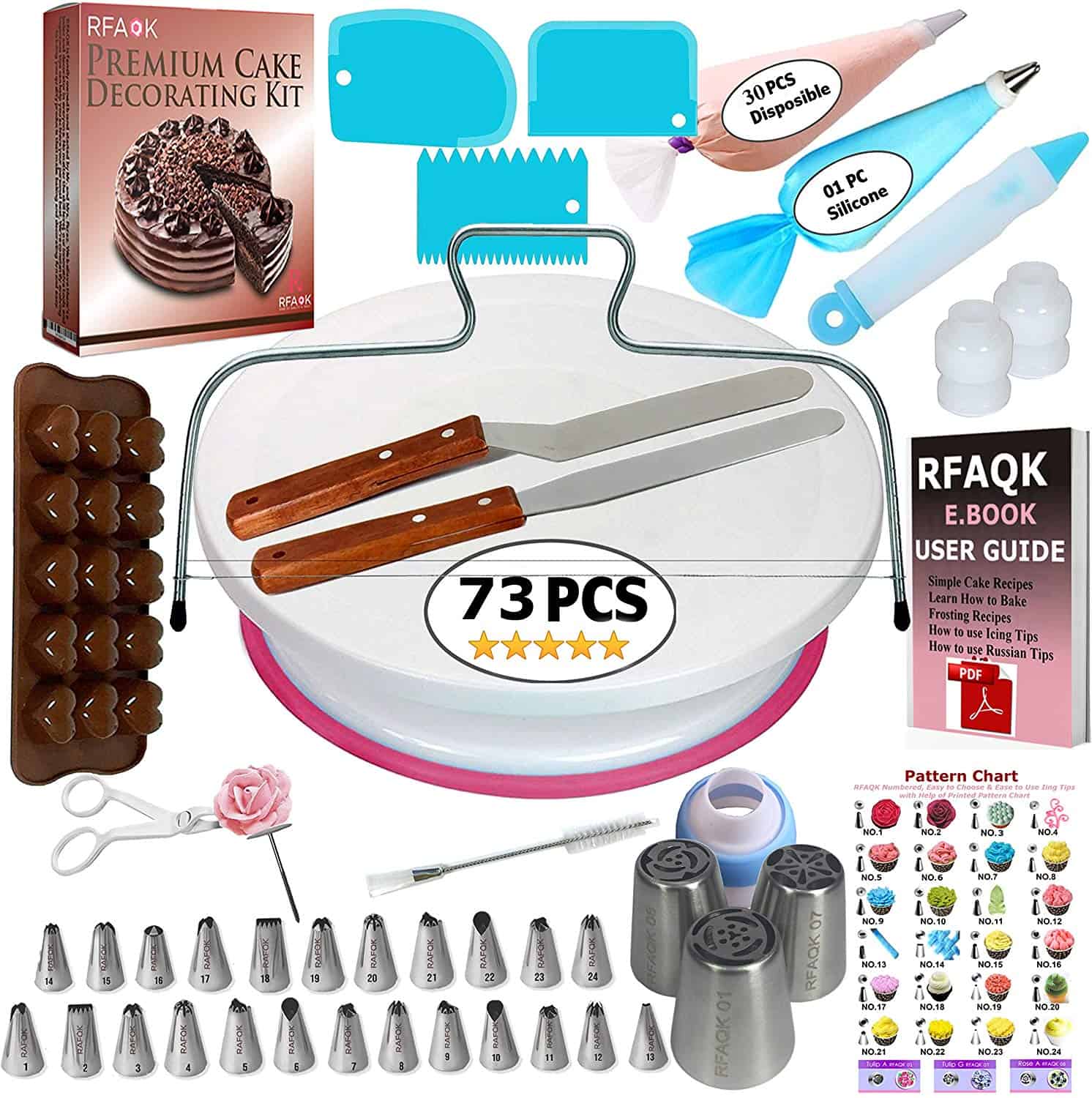 Rfaqk 73 piece decorating kit (for beginners)