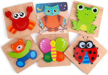 Slotic wooden puzzles for toddlers