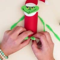 Toilet paper roll grinch scary