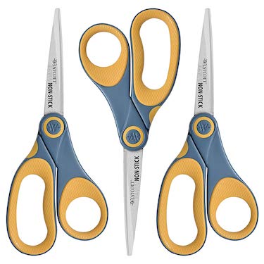 Westcott 15454 8 titanium non stick straight scissors