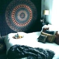 Tapestries in the bedroom