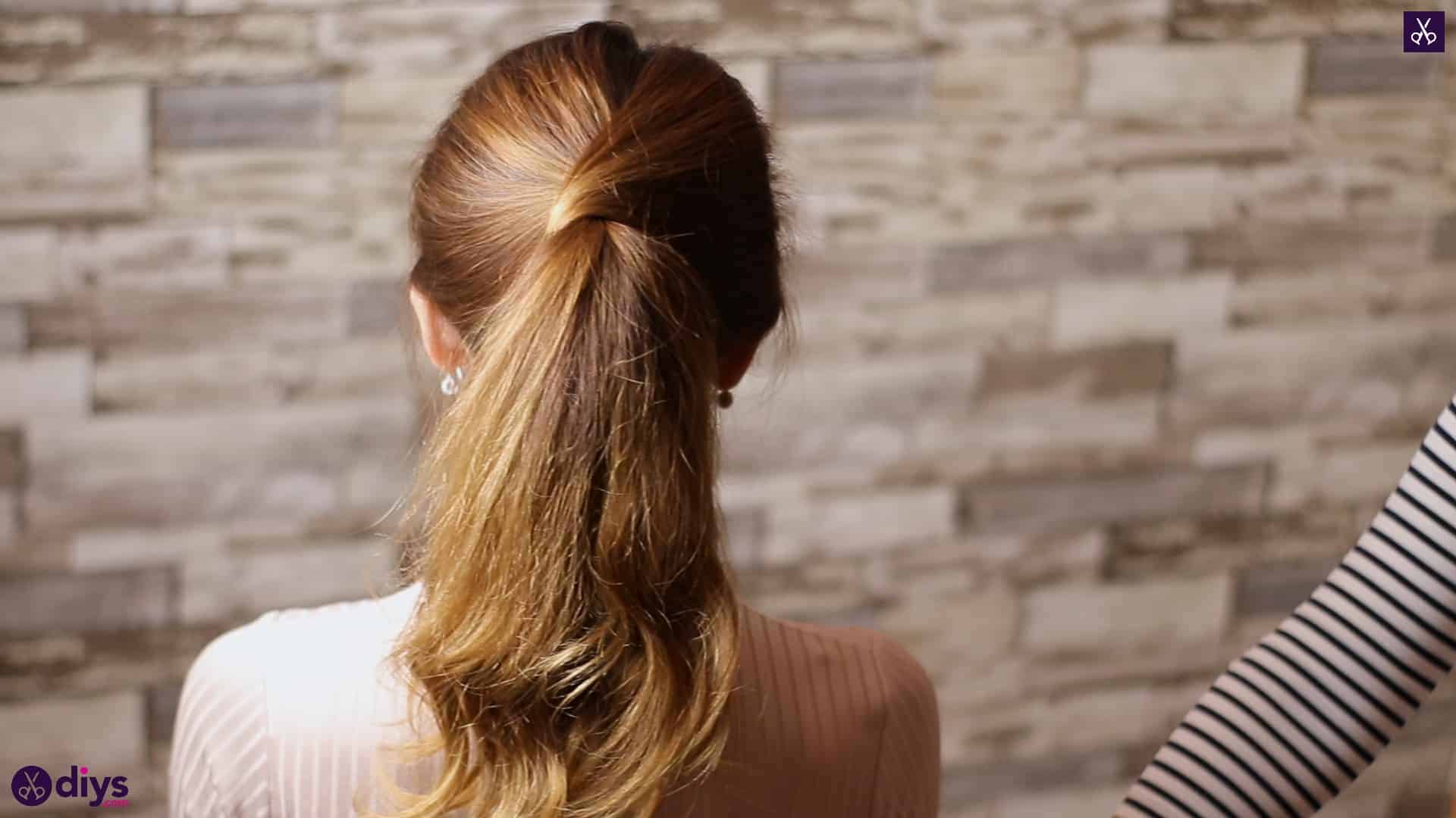 3 easy ponytails for everyday wear wraparound pony5 e