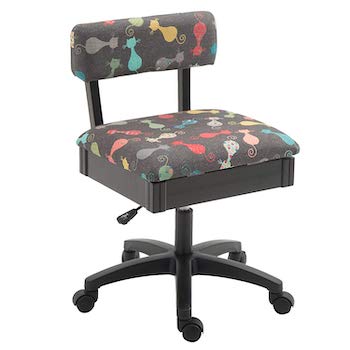 Arrow h6103 adjustable height hydraulic sewing and craft chair