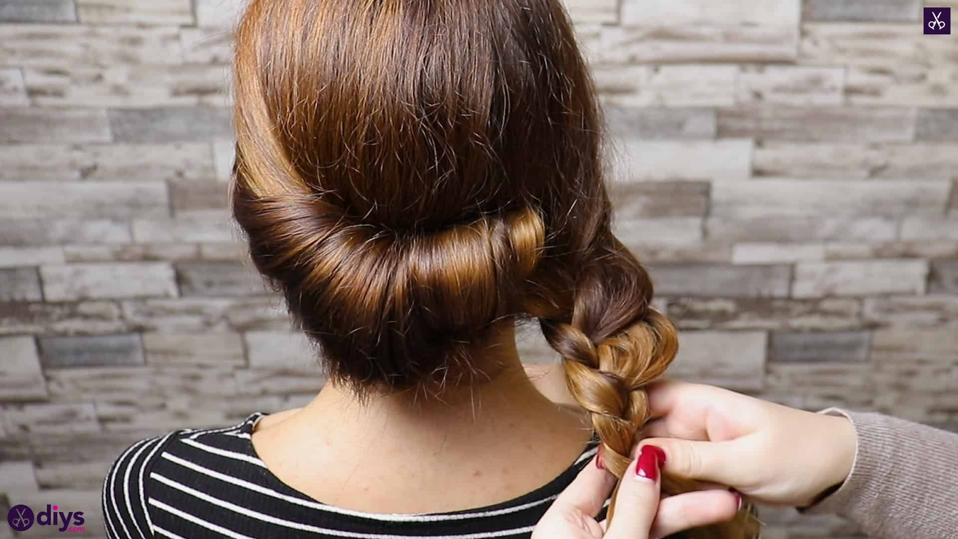 Beautiful Summer Bun with Flowers Hairstyle