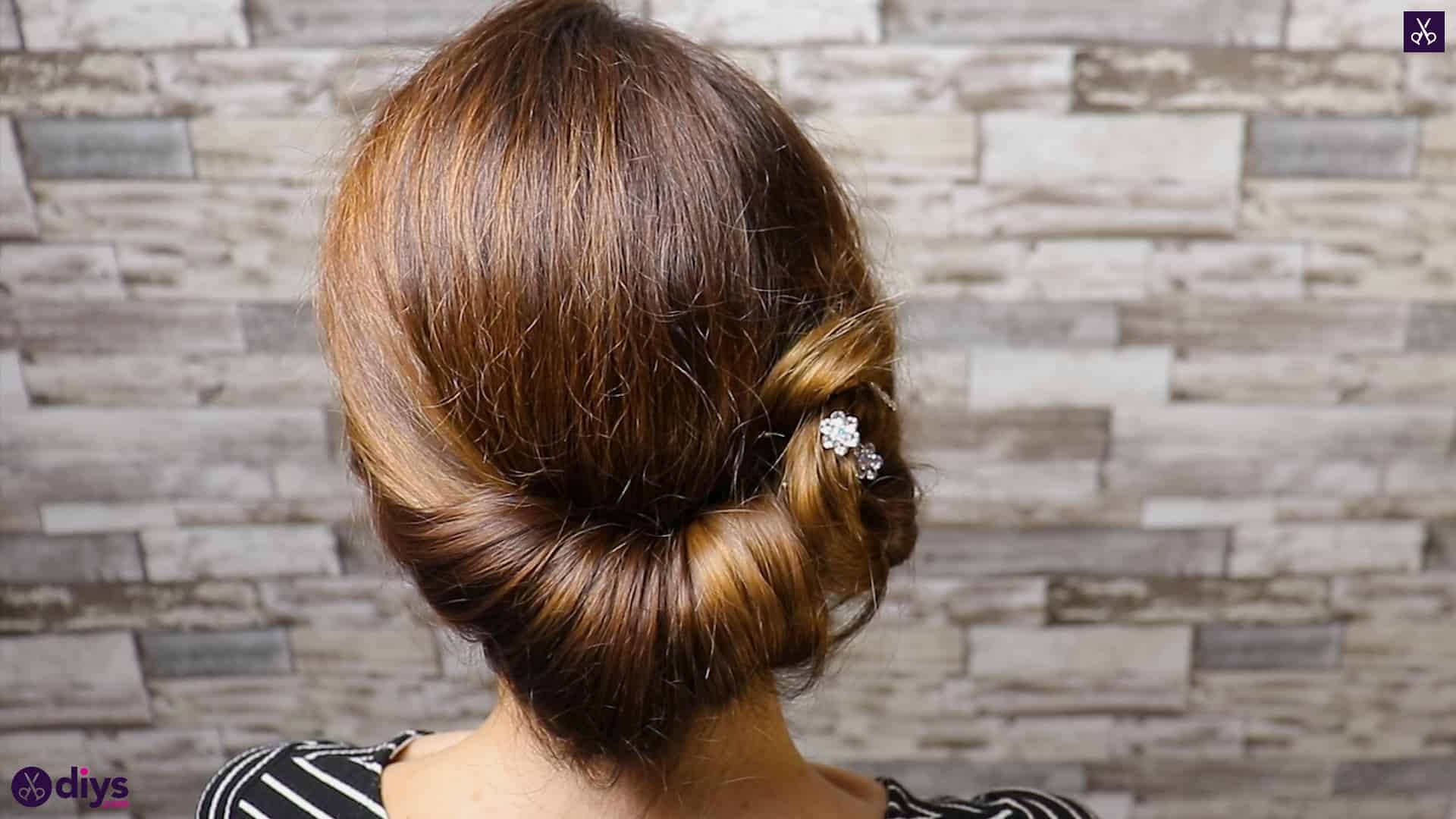 Beautiful Summer Bun with Flowers Hairstyle