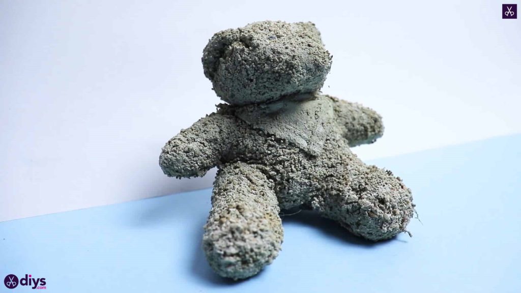 Concrete teddy bear