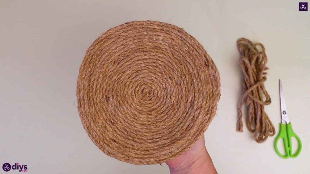 Diy round jute placemat rustic poject