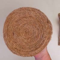 Diy round jute placemat rustic poject