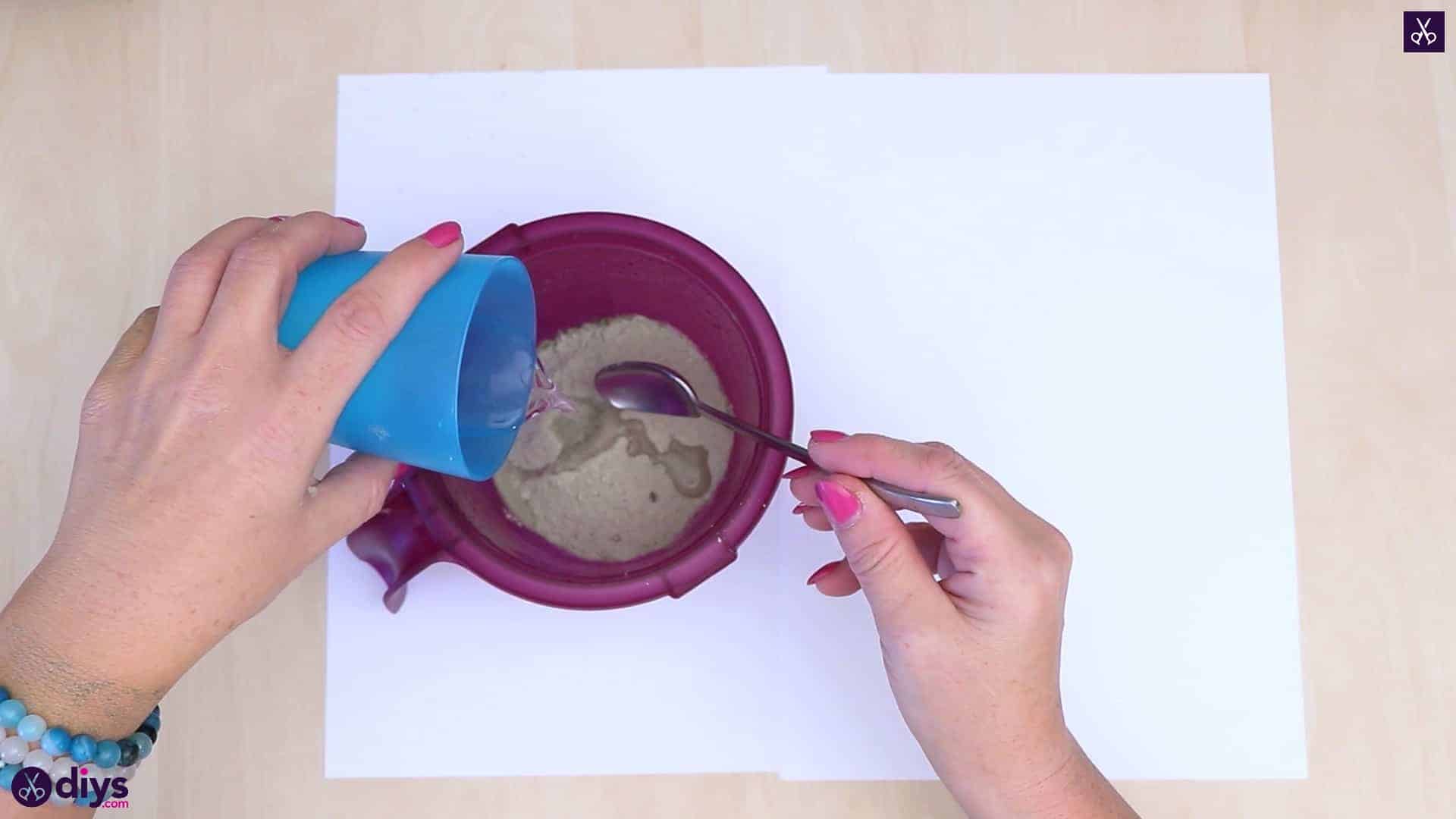 Diy simple concrete doily pot prepare concrete