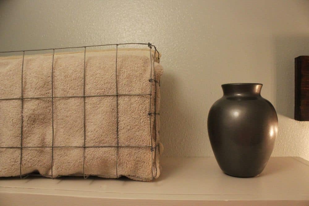 Diy wire basket for towels