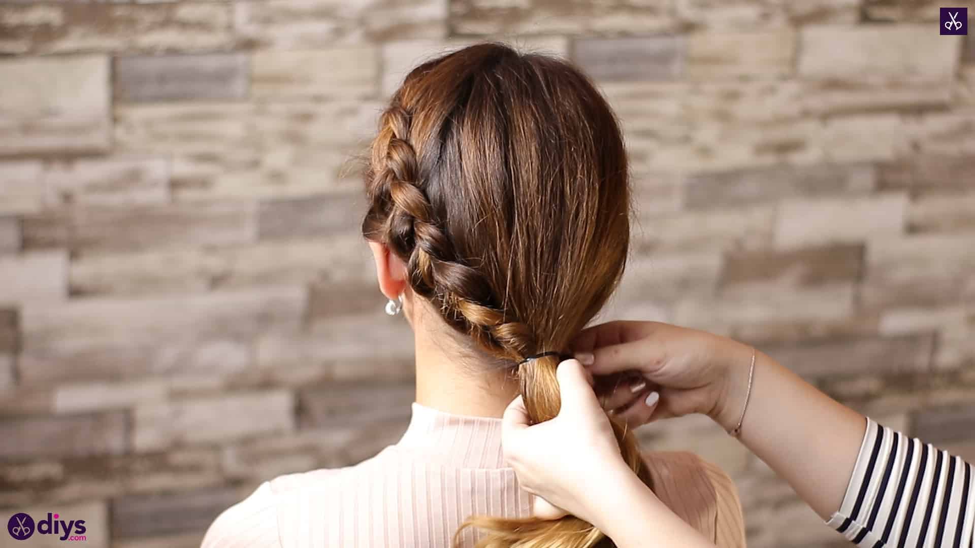 Elegant side braid hairstyle step 8