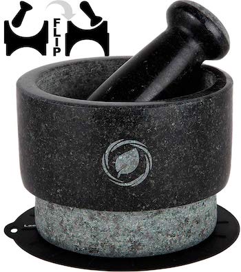 Granite mortar and pestle set