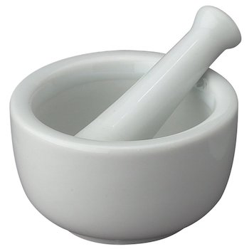Hic mortar and pestle spice herb grinder pill crusher set