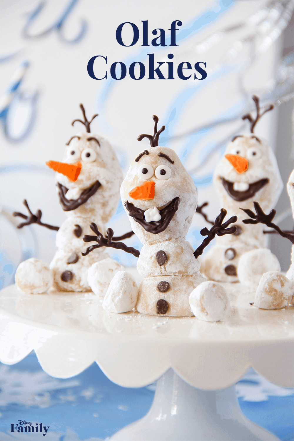 Marzipan olaf cookies