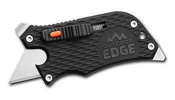 Outdoor edge slidewinder utility knife