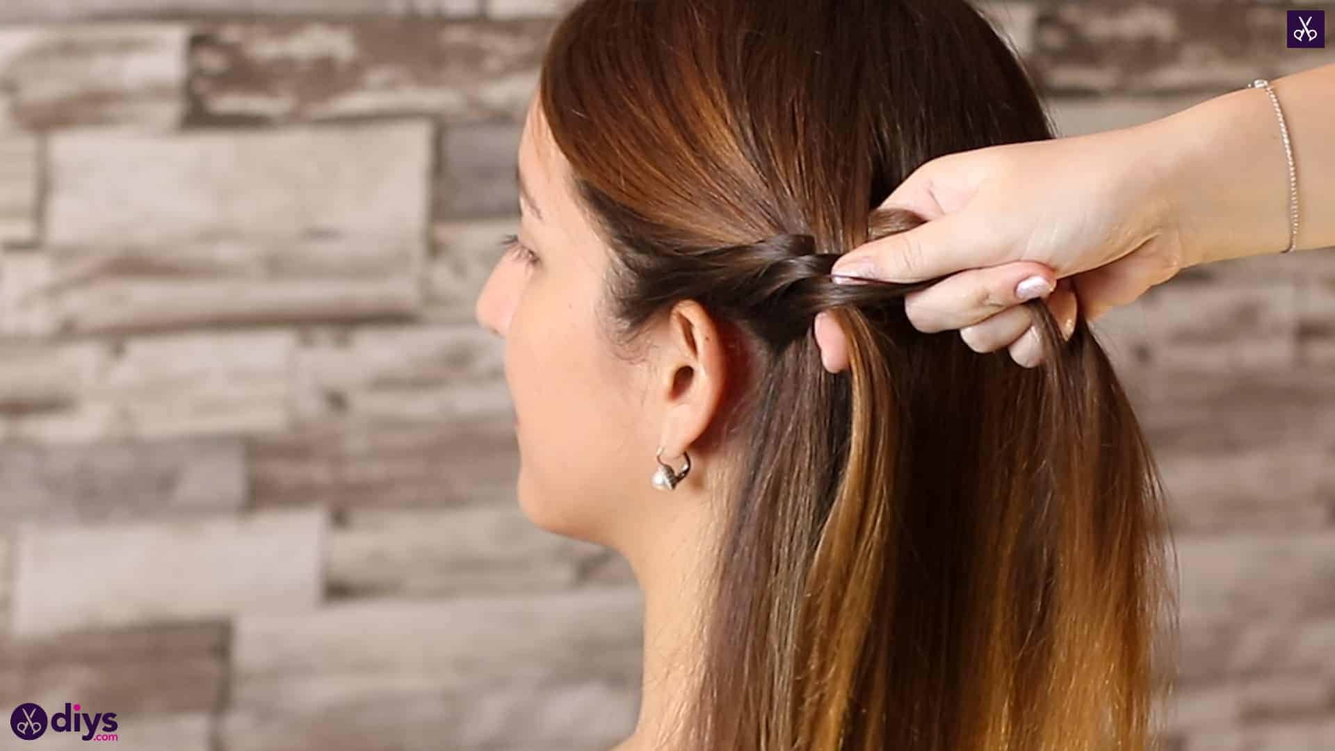 Romantic prom hairstyle tutorial step 1h