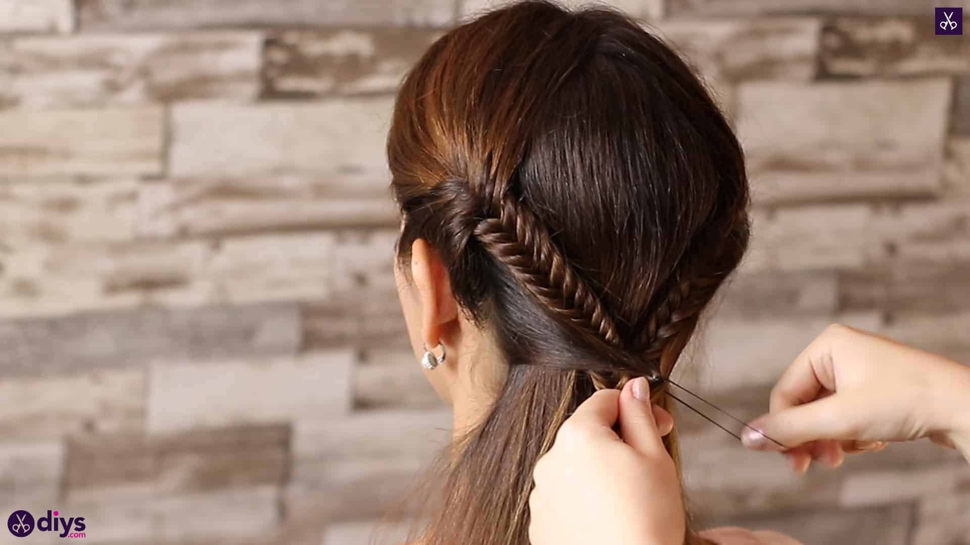 Romantic prom hairstyle tutorial step 3b