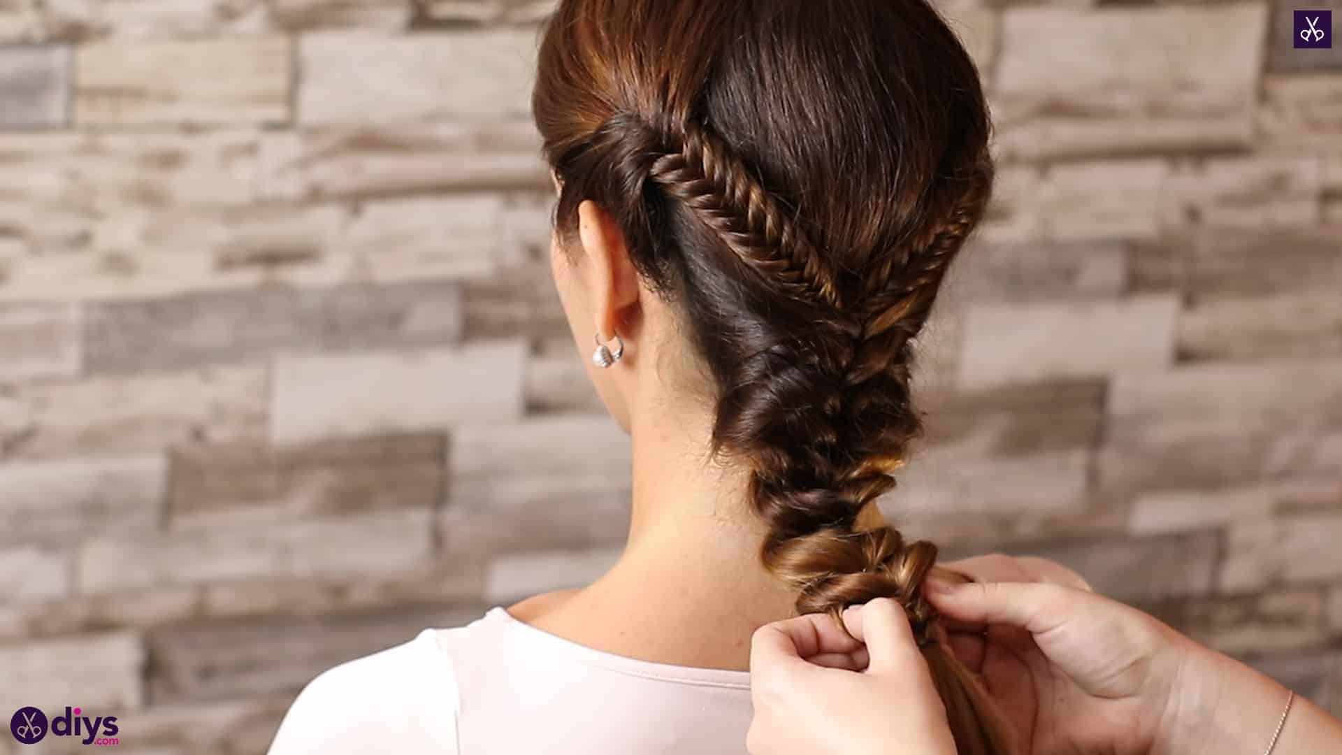 Romantic prom hairstyle tutorial step 5a