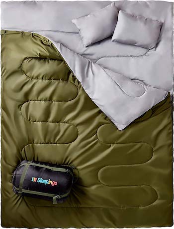 Sleepingo double sleeping bag for backpacking