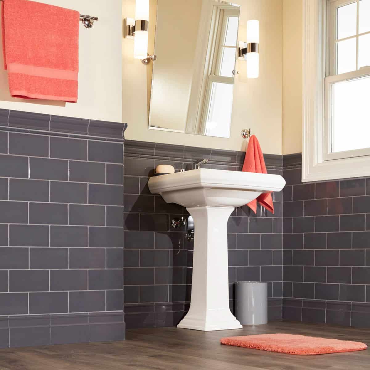 Tips for large subway tiles in bathrooms