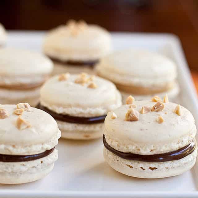 Peanut butter macarons